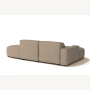 Olio Autentico Sofa narożna w kształcie litery L Tkanina Raven 30